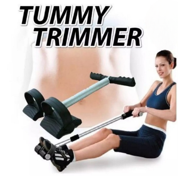 Tummy Trimmer Double Spring Foot Pedal Resistance Band Elastic Sit-up Pull Rope Yoga Fitness Gym – Elastic Pull Ropes